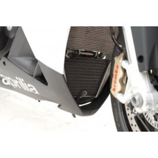 R&G Racing Oil Cooler Guard for Aprilia Tuono V4 1100 Factory / 1100 RR '05-'22, Factory Aprc '10-'15, R '09-'20, R Aprc '09-'18, RSV4-R '09-'20, RSV4 Factory '02-'18